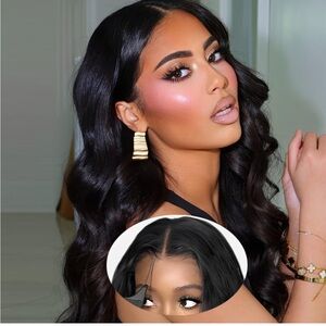 9x6 M-Cap 22” Wear and Go Closure Wig Body Wave Lace Front Wigs Human Hair